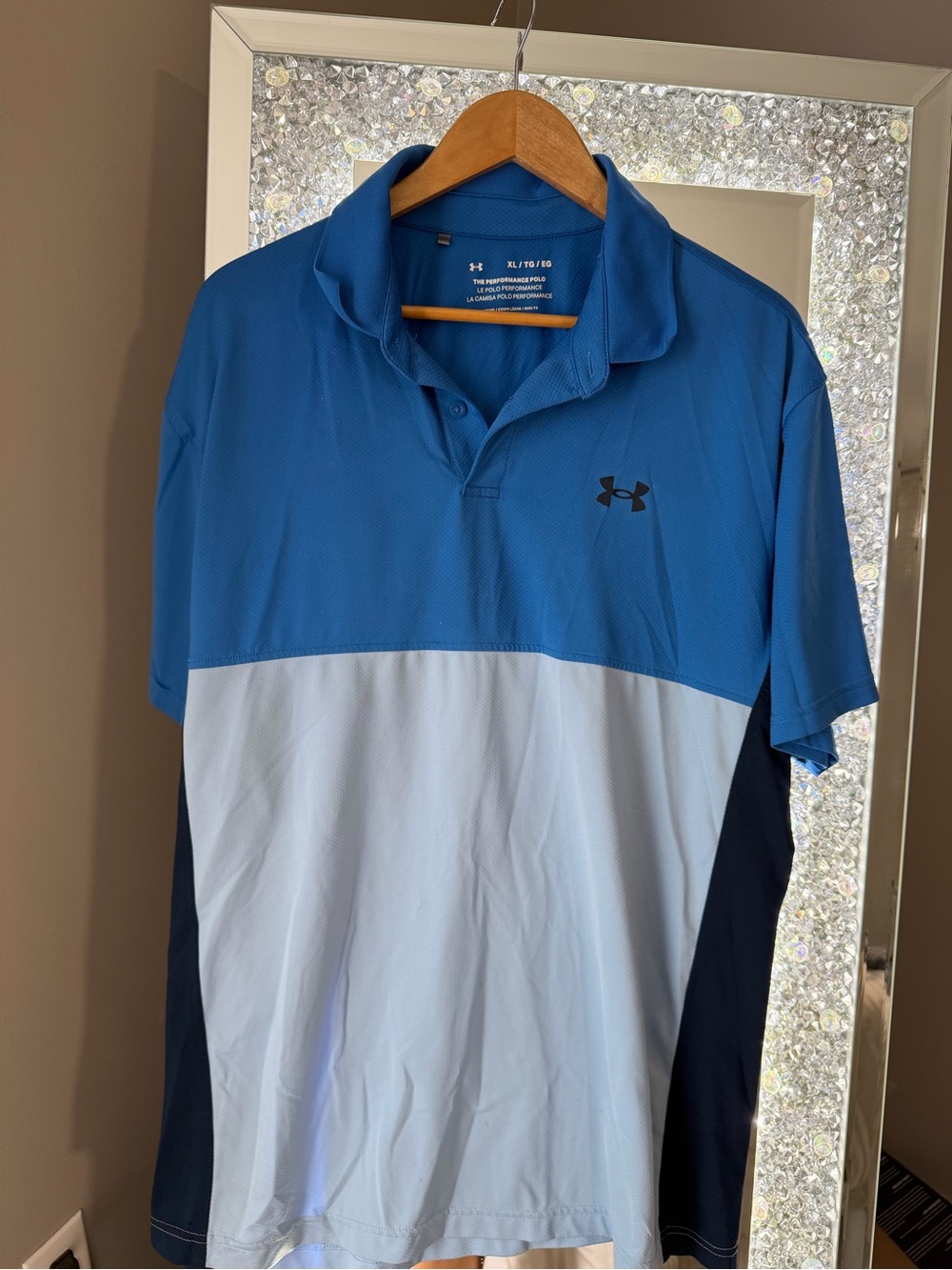 Under Armour Two-Tone Blue Performance Polo